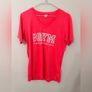 Women's V-Neck Graphic Tee - Pink